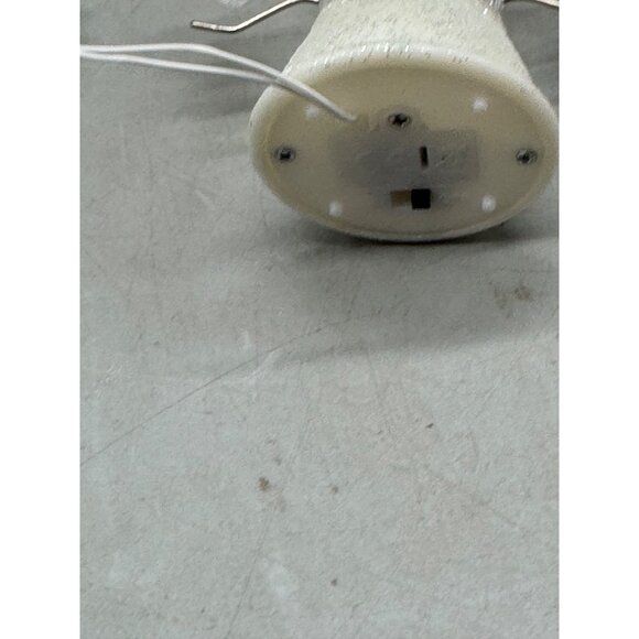 Clear plastic Snowman Figurine Christmas decor LED Light Glitter Base 4.25" READ - Picture 8 of 8